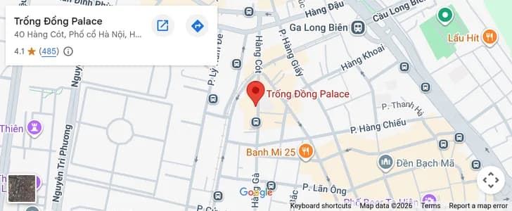 Bản đồ tới Trung tâm tiệc cưới Trống Đồng Palace